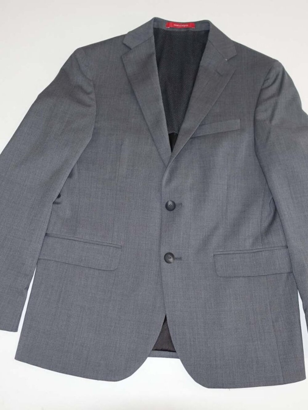 Kenneth Cole Men's Awear-Tech Slim Fit Blazer Size 38 Short Dove Gray Wool Blend